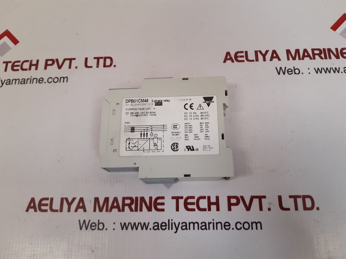 Carlo gavazzi dpb01cm48 3 phase voltage relay