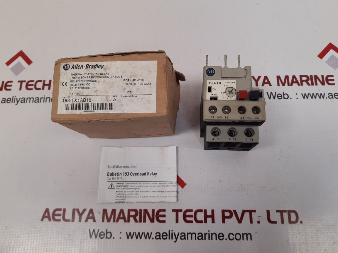 Allen-bradley 193-tx1ab16 ser.a thermal overload relay