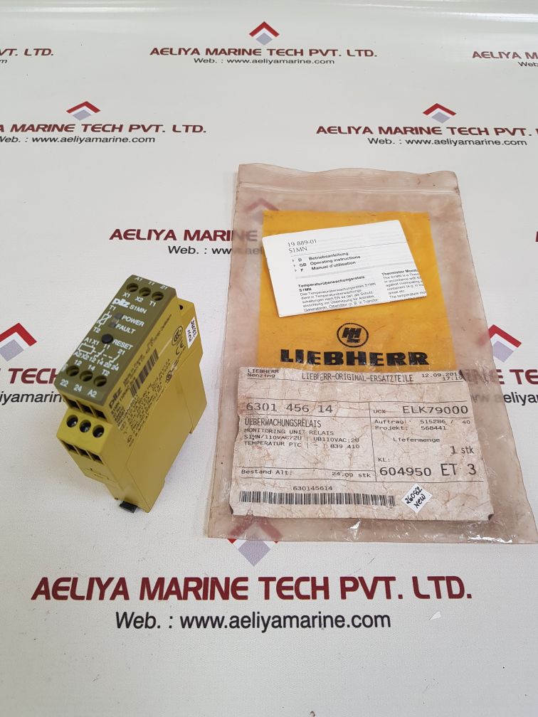 Pilz s1mn 110vac 2c/o relay 839410103081
