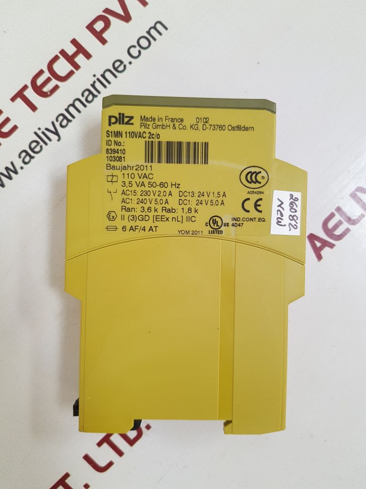 Pilz s1mn 110vac 2c/o relay 839410103081

