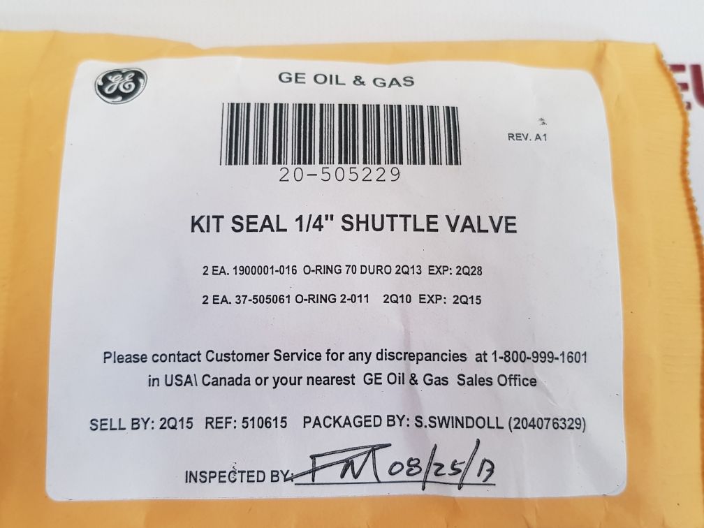 Ge 34-505227 1/4 shuttle valve