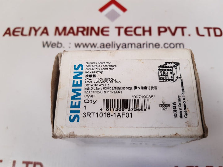 Siemens 3rt1016-1af01 contactor