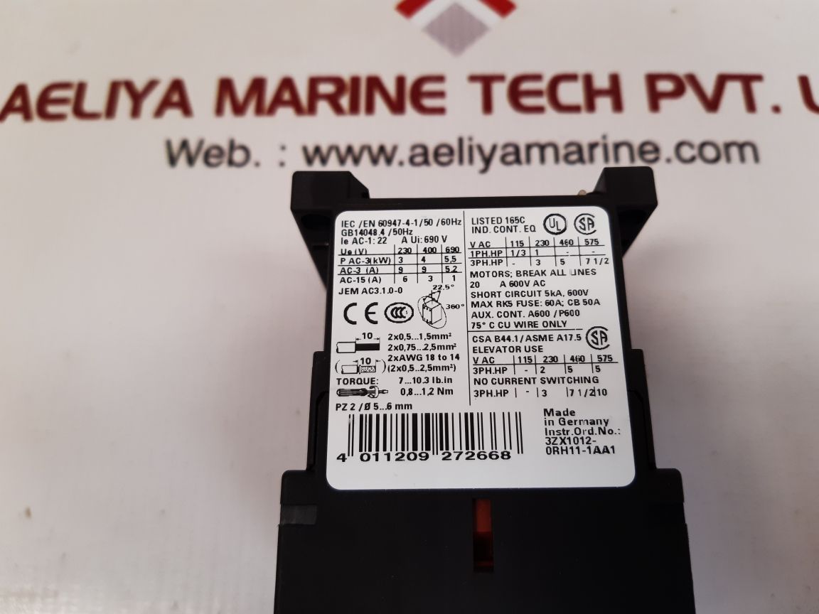 Siemens 3rt1016-1af01 contactor