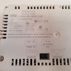 Siemens 6av6 642-0bc01-1ax1 touch panel