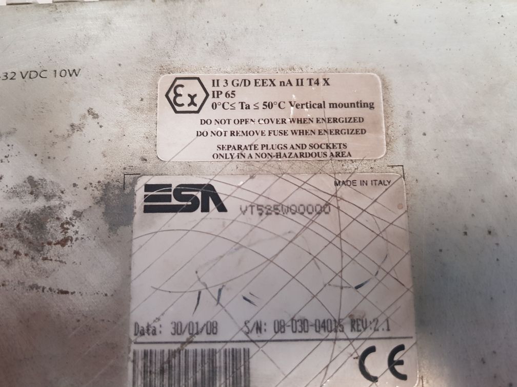 Esa vt525w00000 operator touch screen panel 