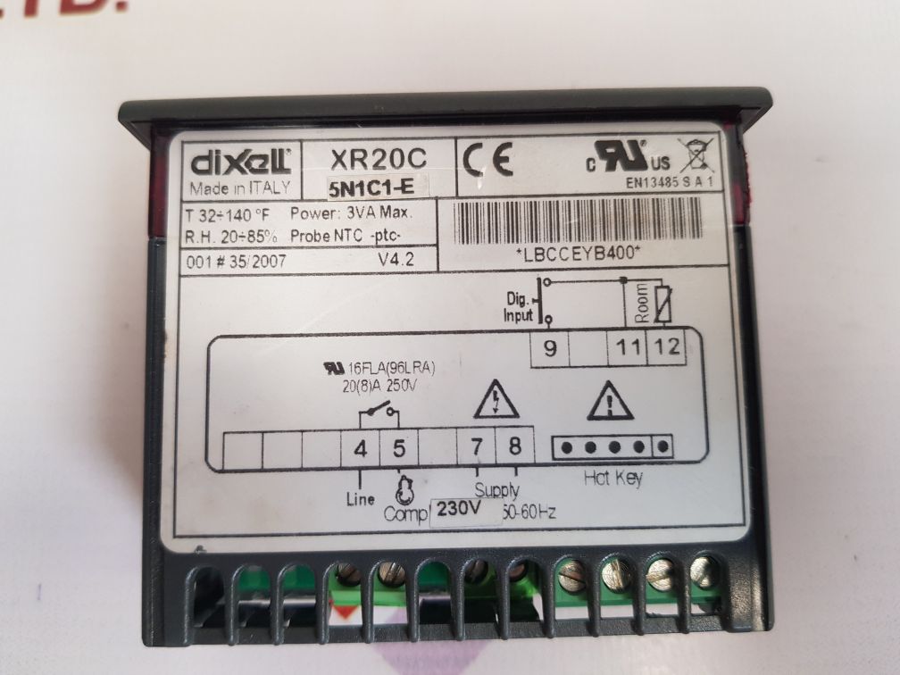 Dixell xr20c-5n1c1-e temperature controller