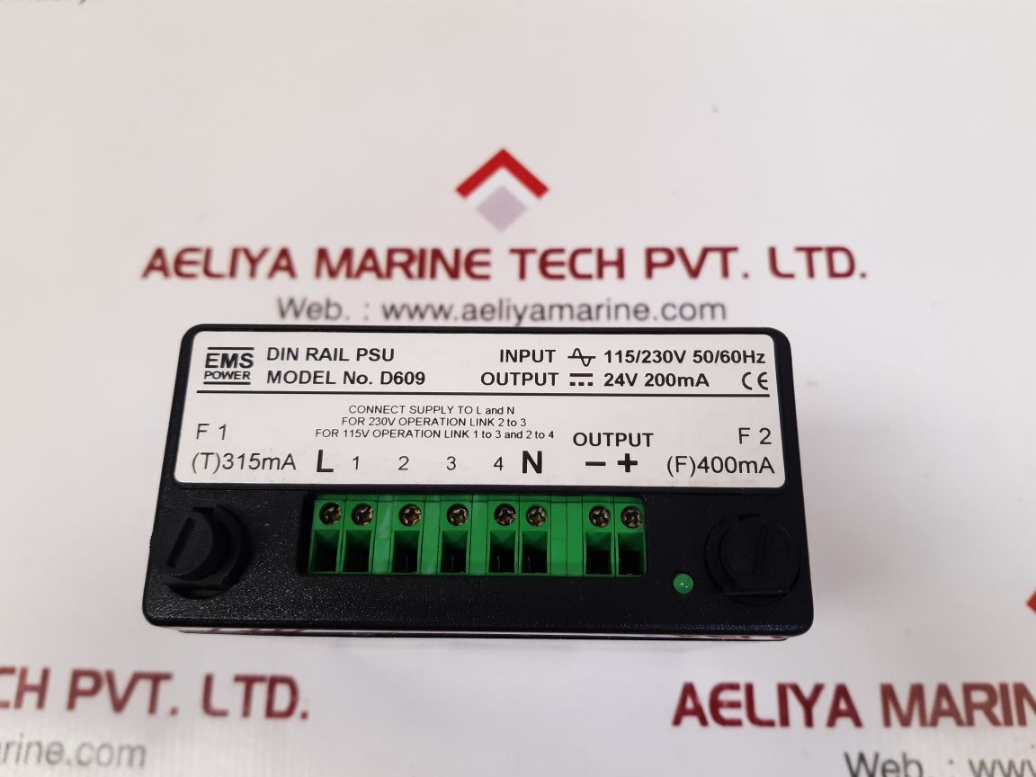Ems power d609 din rail psu