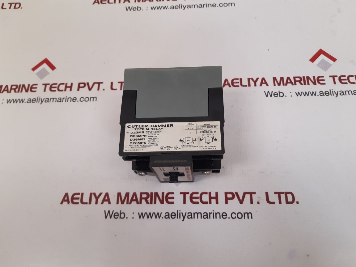 Cutler-hammer d23m-2 type m relay