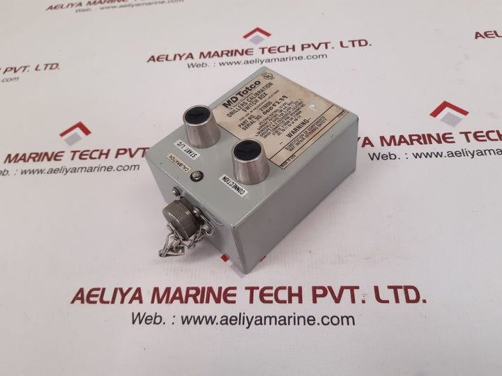 Md totco 219255 drillers calibration switch box Used