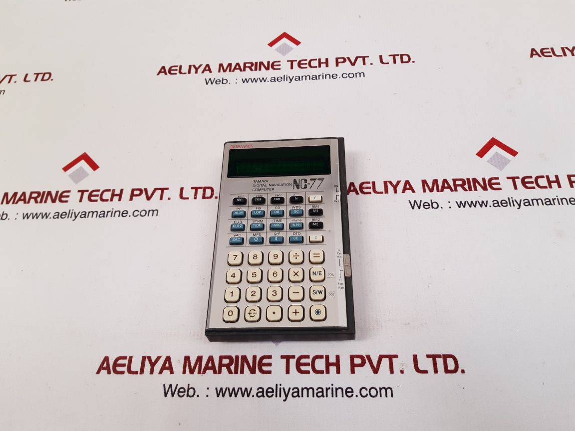 Tamaya nc-77 digital navigation computer w/wood case