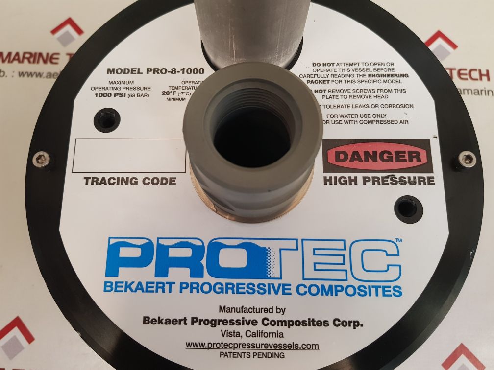 Protec pro-8-1000 pressure vessel