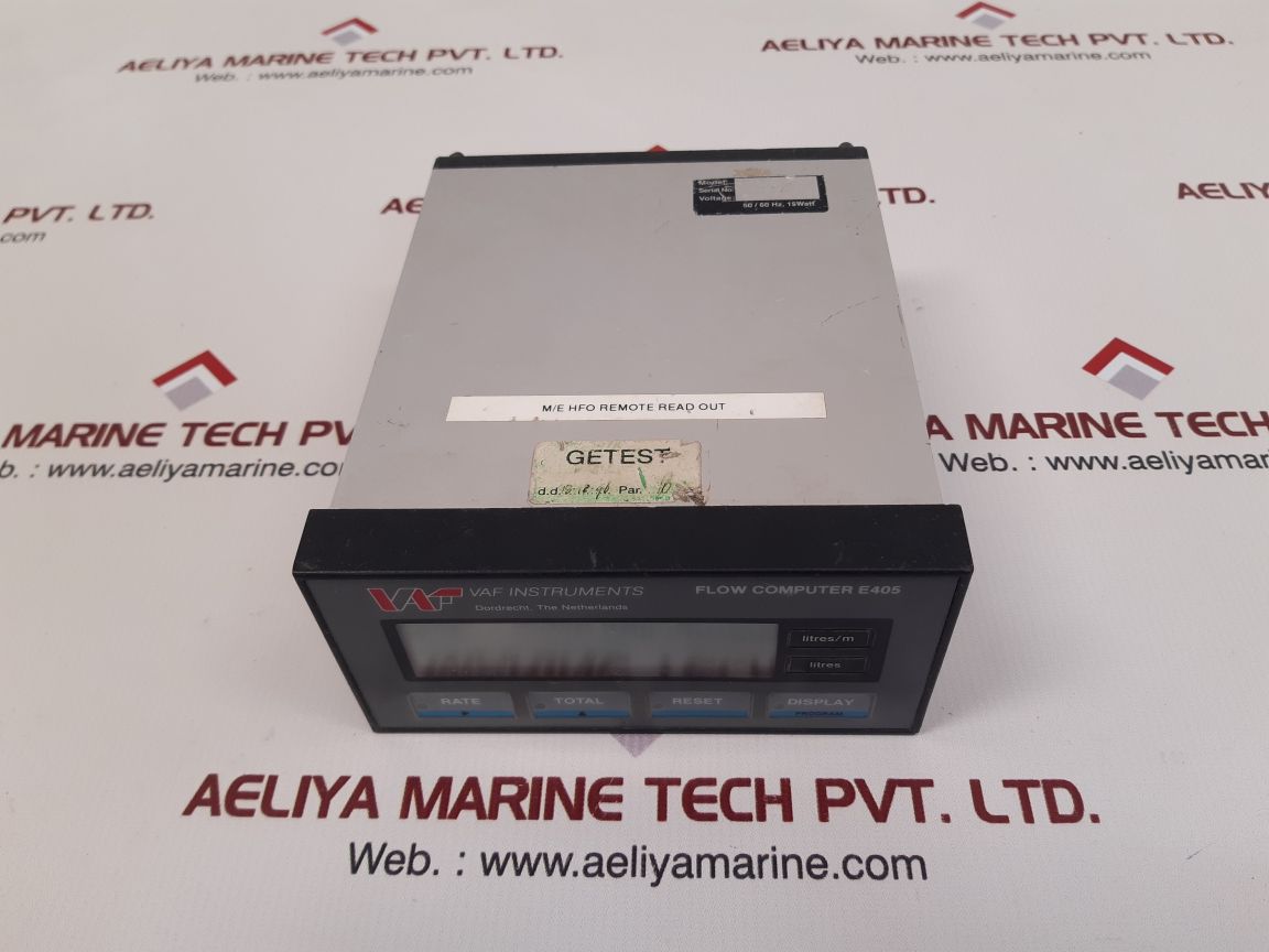 Vaf instruments e405d-11e instruments flow computer