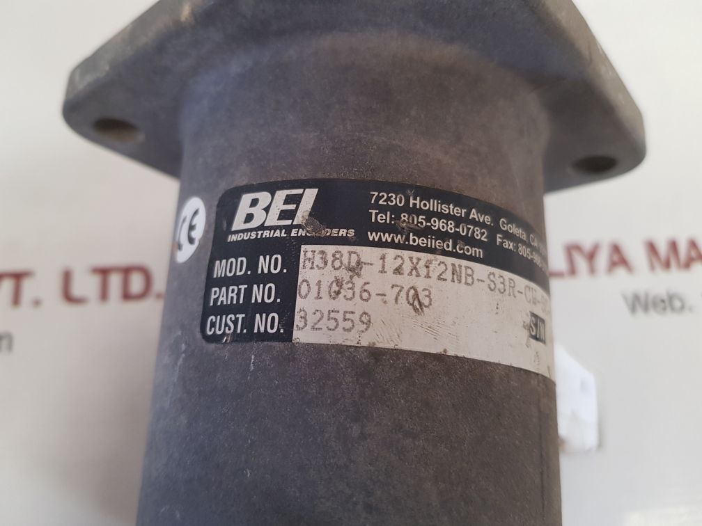 Bei technologies 01036-703 encoder h38d-12x12nb-s3r-cw-sc-ul-s