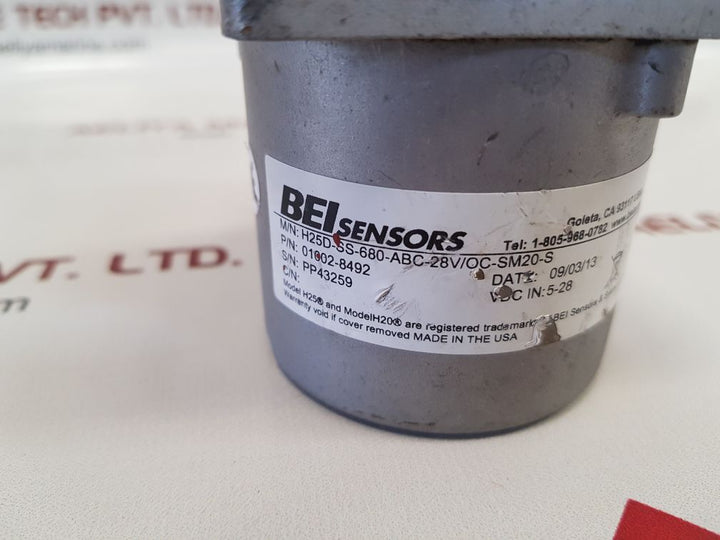 Bei sensors 01002-8492 optical rotary encoder h25d-ss-680-abc-28v/oc-sm20-s