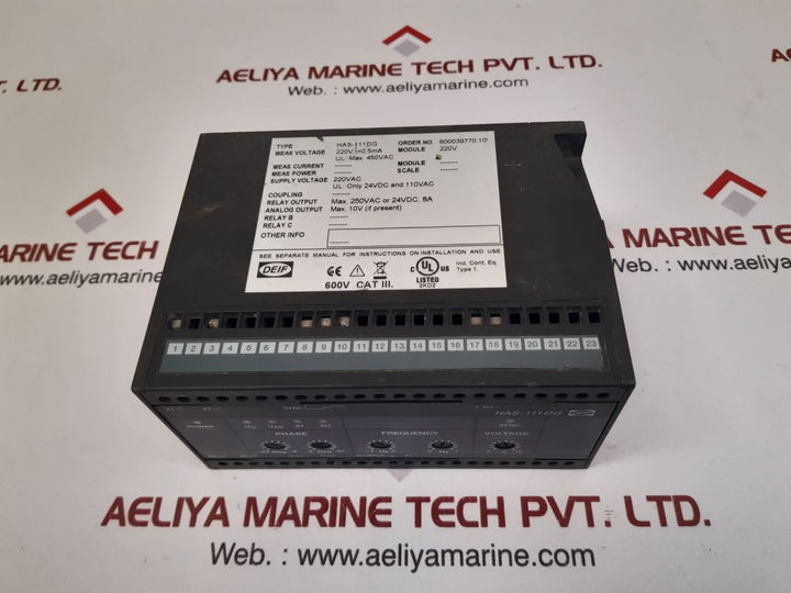 Deif has-111dg synchronisation and circuit breaker closing 600039770.10