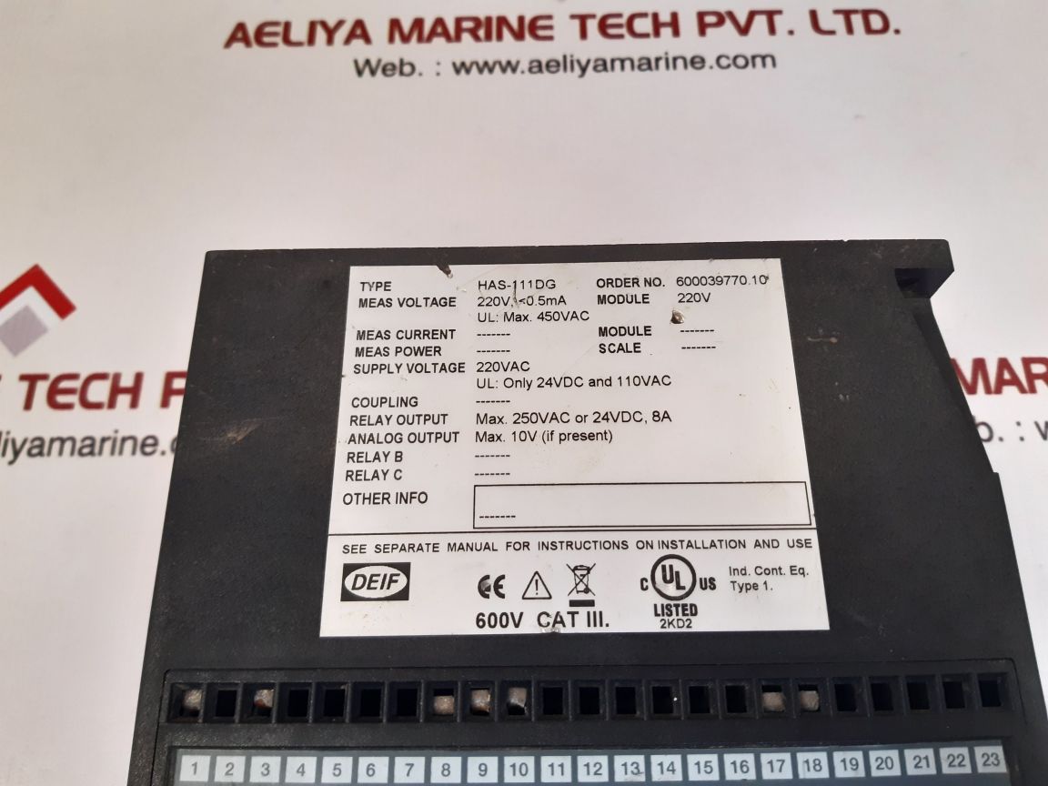 Deif has-111dg synchronisation and circuit breaker closing 600039770.10