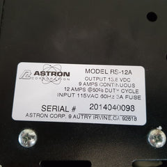 Astron corporation rs-12a power supply