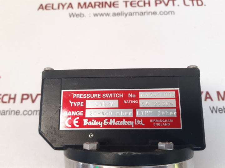 Bailey & mackey 1482v pressure switch