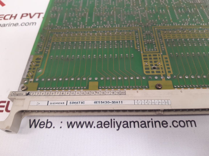 Siemens simatic 6es5430-3ba11 digital input module Used
