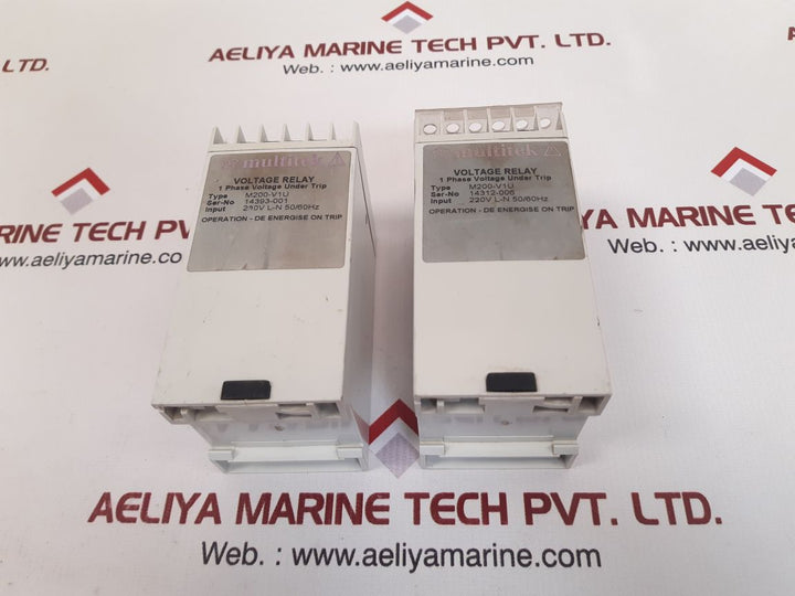 Multitek M200-v1U Voltage Relay 220V L-n 50/60Hz