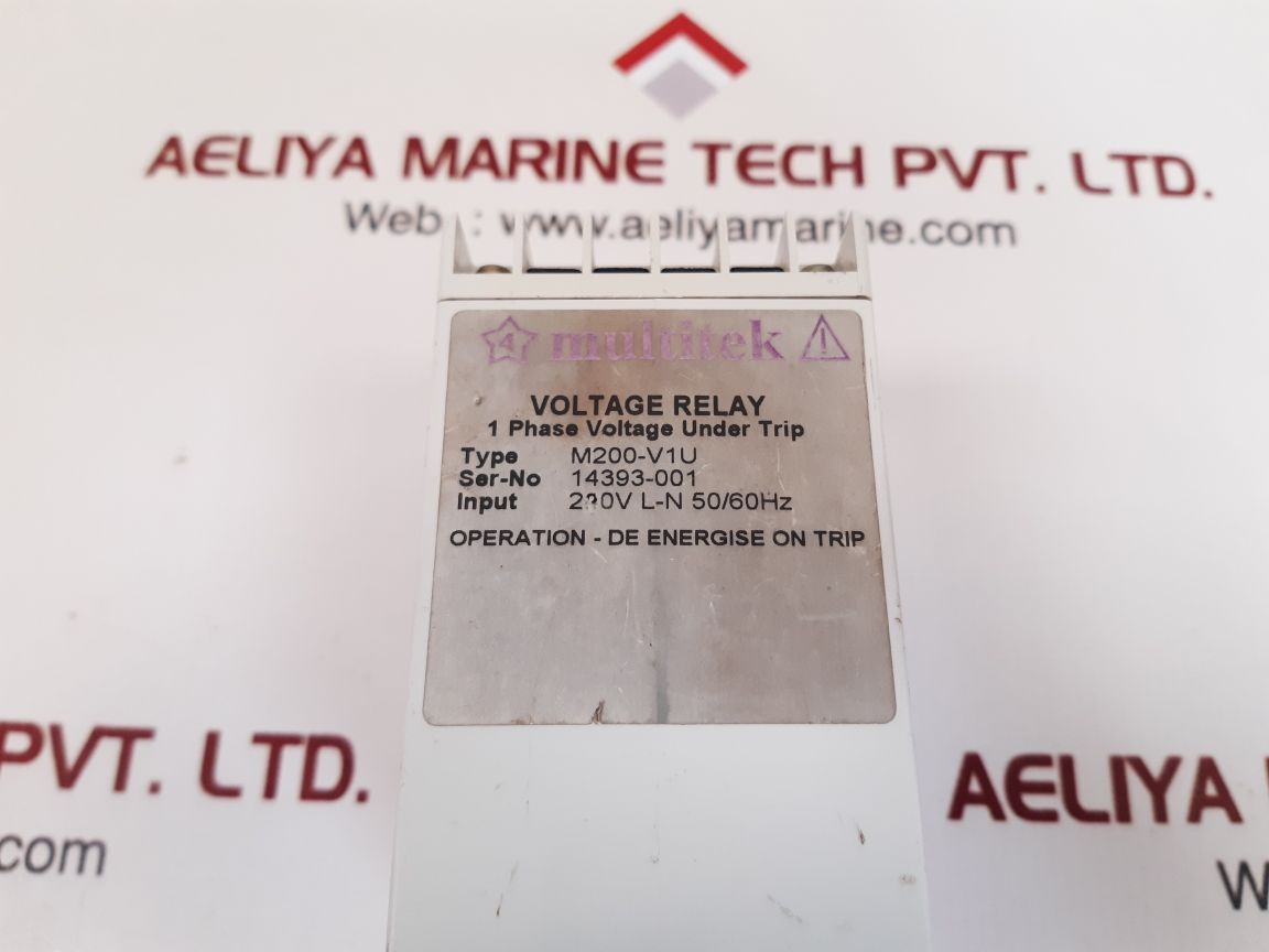 Multitek M200-v1U Voltage Relay 220V L-n 50/60Hz