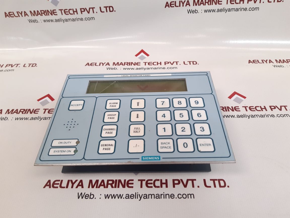 Siemens n98.79304 local operator panel – Aeliya Marine Tech
