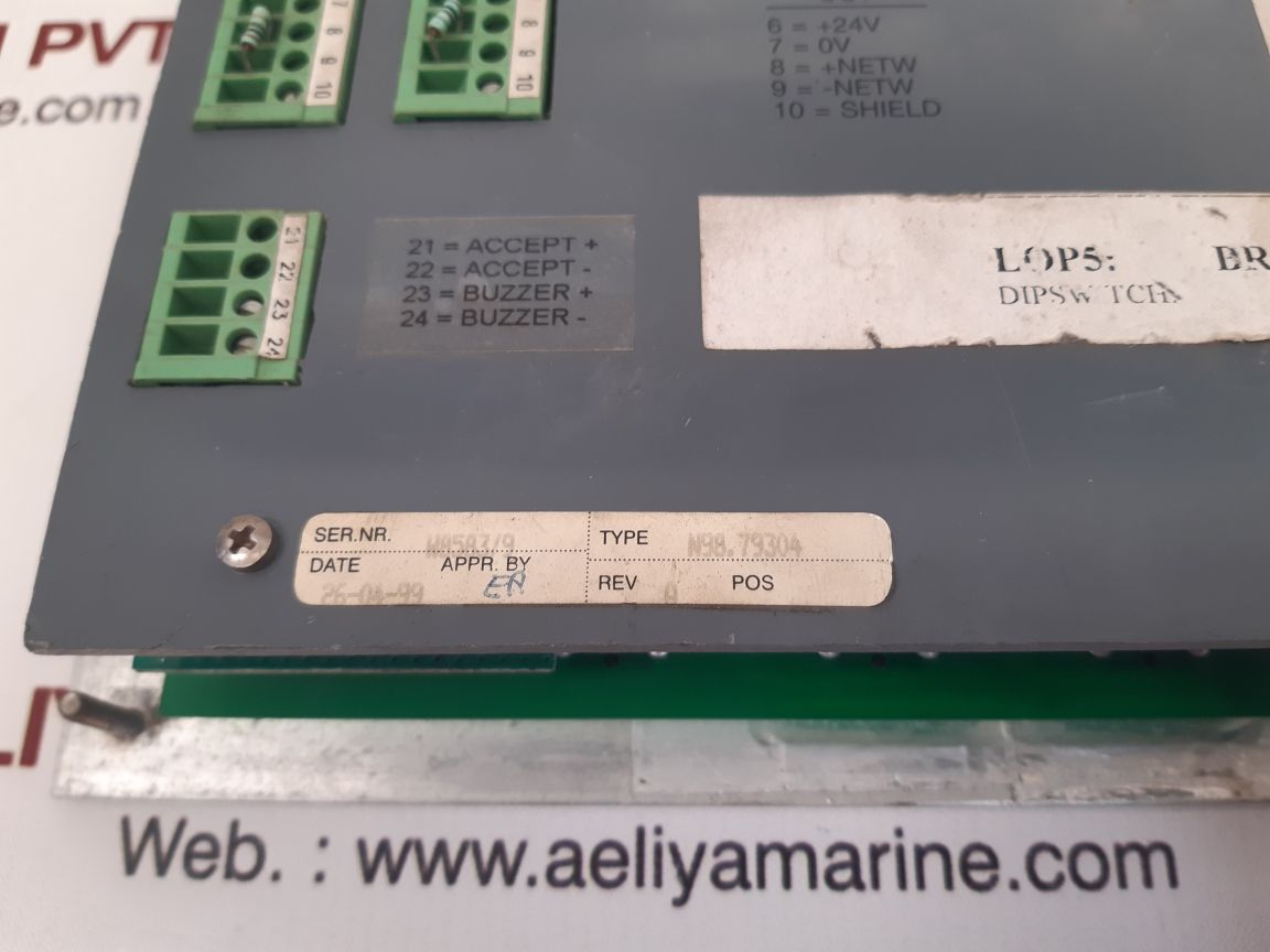 Siemens n98.79304 local operator panel – Aeliya Marine Tech