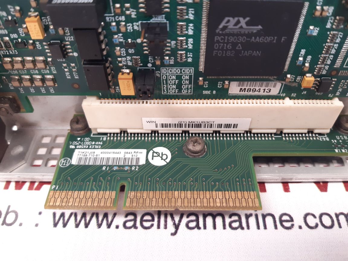 Allen-bradley 2711p-rn6 ser.b dh+/dh485/rio communication module 