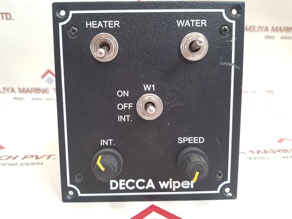 Decca wiper control panel 
