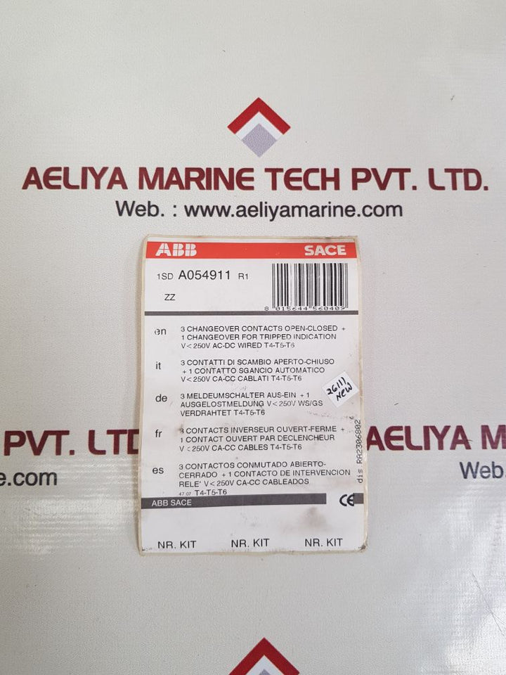 Abb a054911 changeover contacts 
