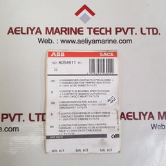Abb a054911 changeover contacts 
