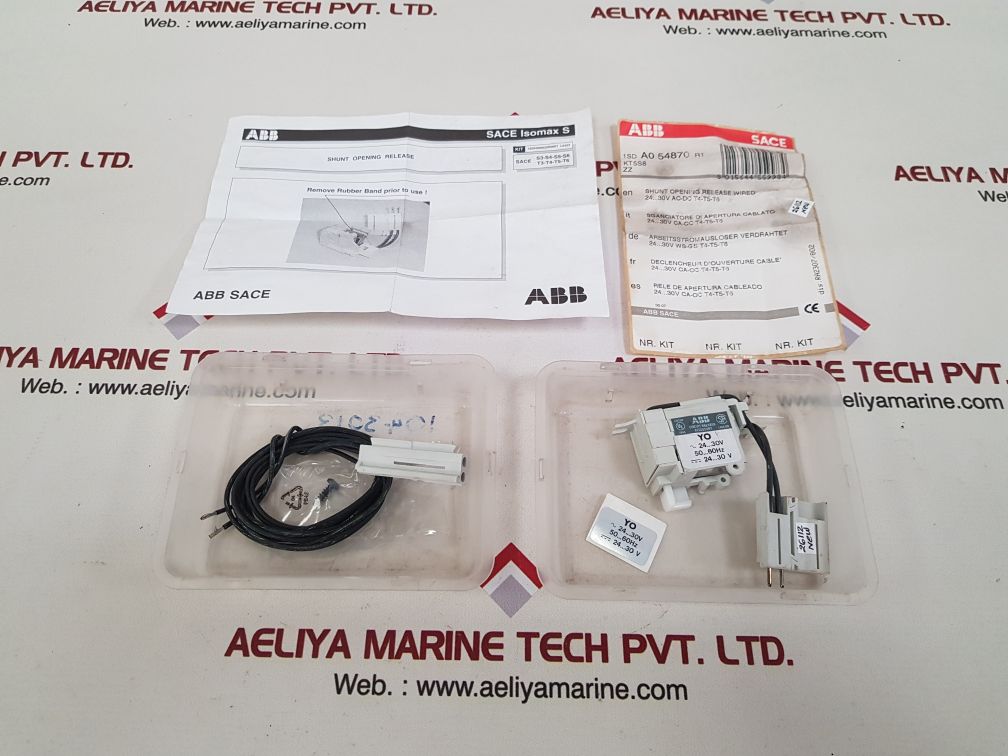 Abb kt5s8 shunt opening release wired a0 54870