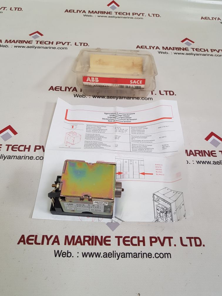 Abb sace yu-1sda038312r1 undervoltage release