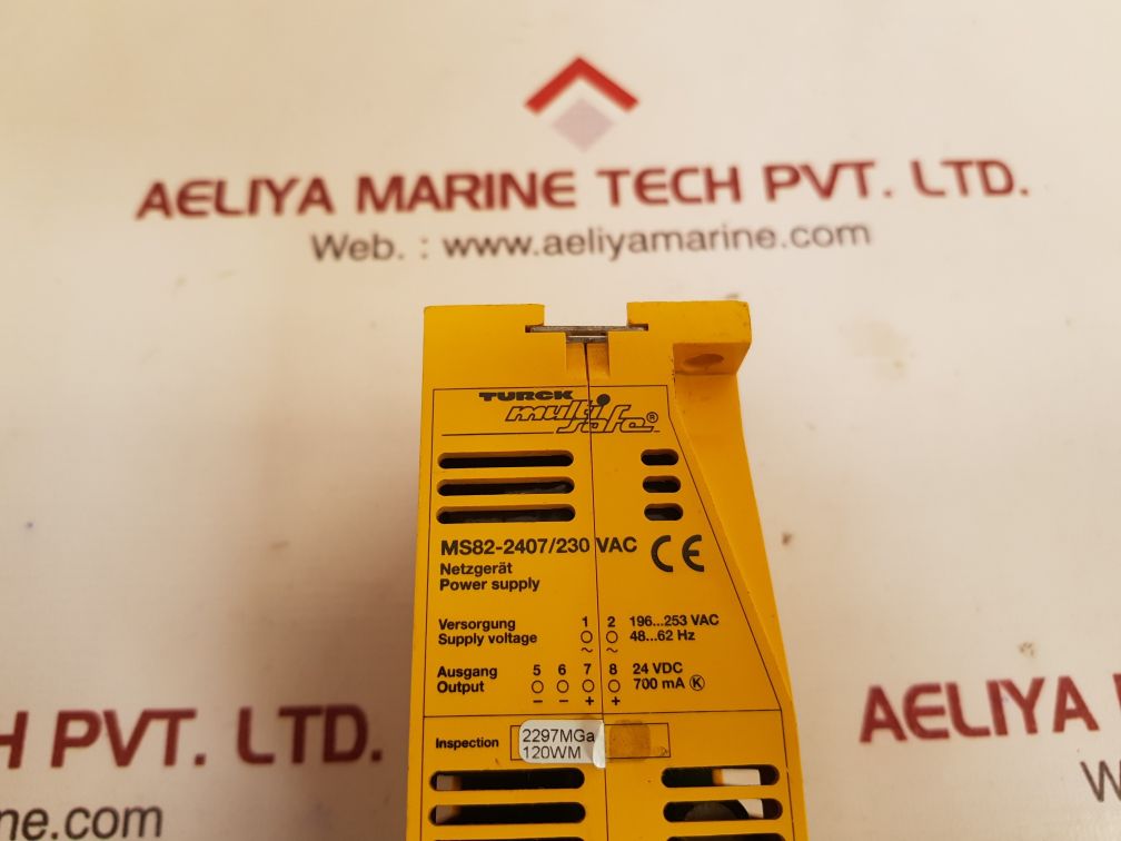 Turck ms82-2407/230 vac multi safe power supply