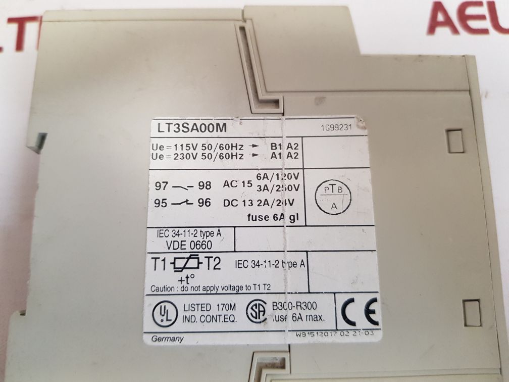 Telemecanique lt3sa00m protection relay Used