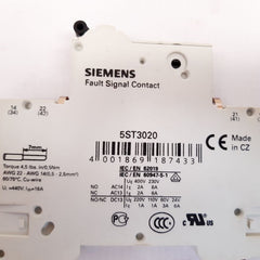 Siemens 5st3020 fault signal contact