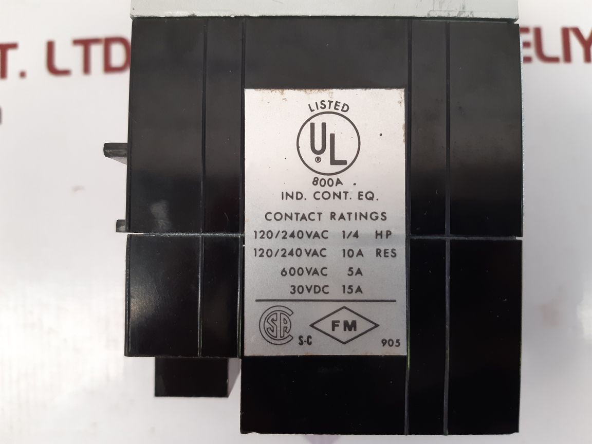 Agastat 7022ab time delay relay .5 to 5.0 seconds