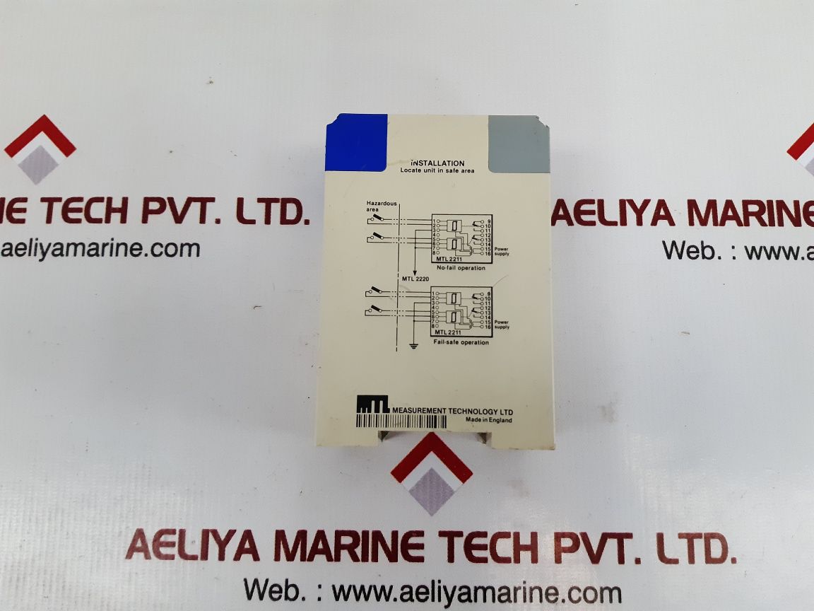 Measurement technology mtl 2211 2-channel is-input switch operated relay