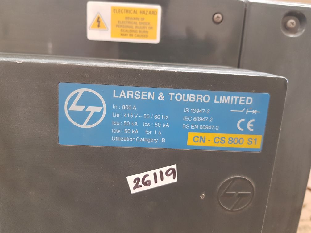 Larsen & toubro cn-cs 800 s1 circuit breaker 