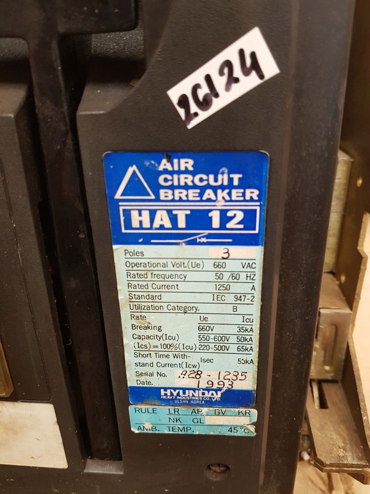 Hyundai hat 12 air circuit breaker