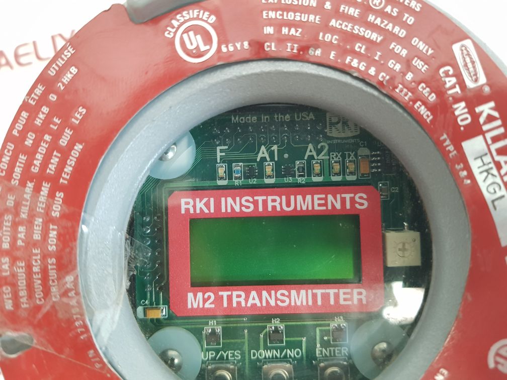 Rki instruments m2 transmitter gas monitor