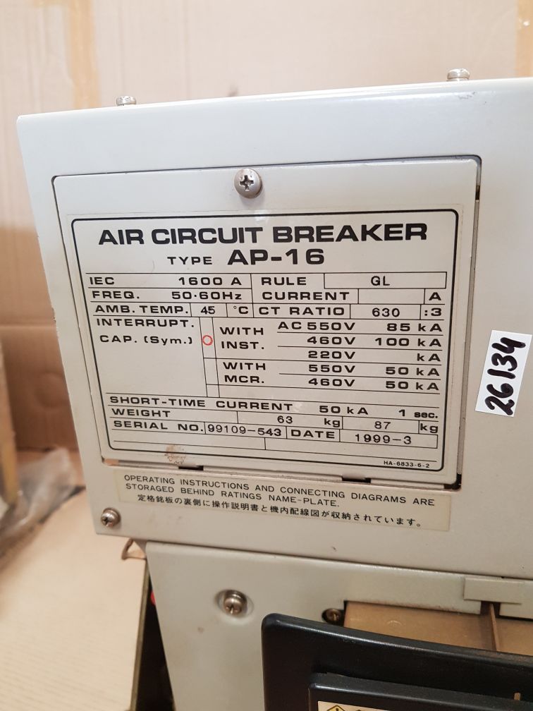 Terasaki ap-16 air circuit breaker air circuit breaker