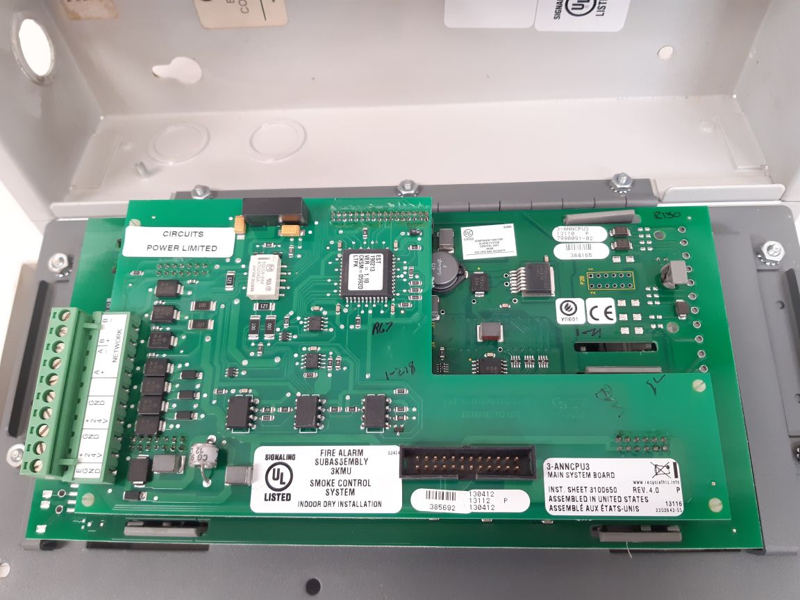 Honeywell 3-anncpu3 fire alarm subassembly