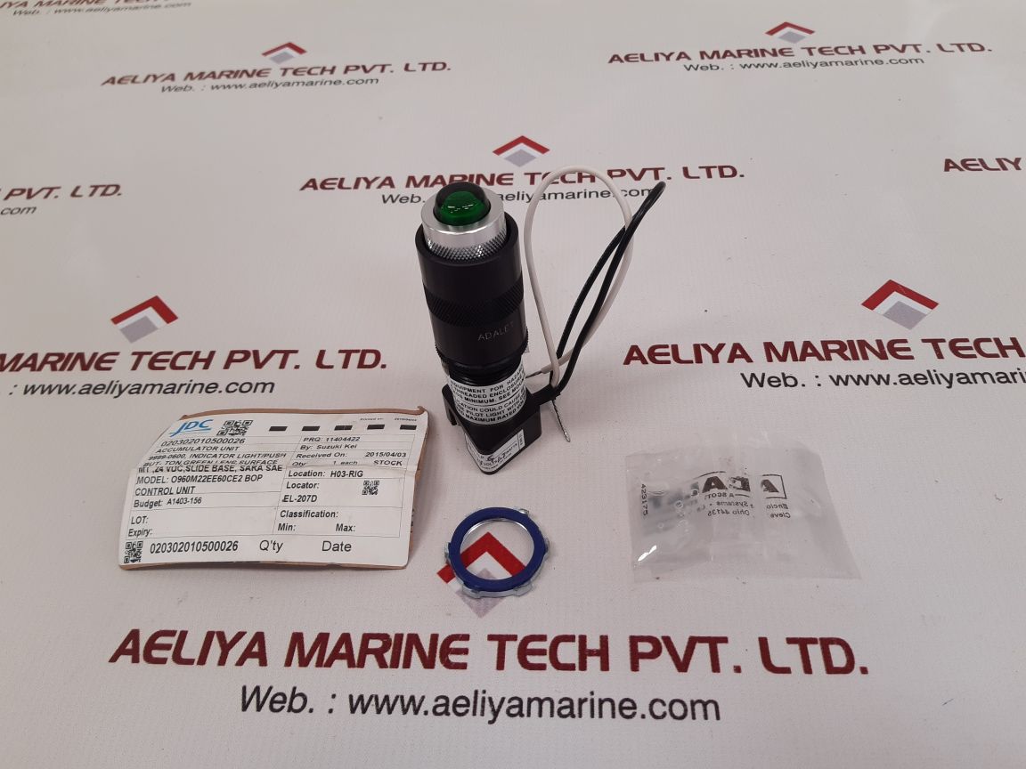 Adalet 5237-6 green explosion proof pilot light