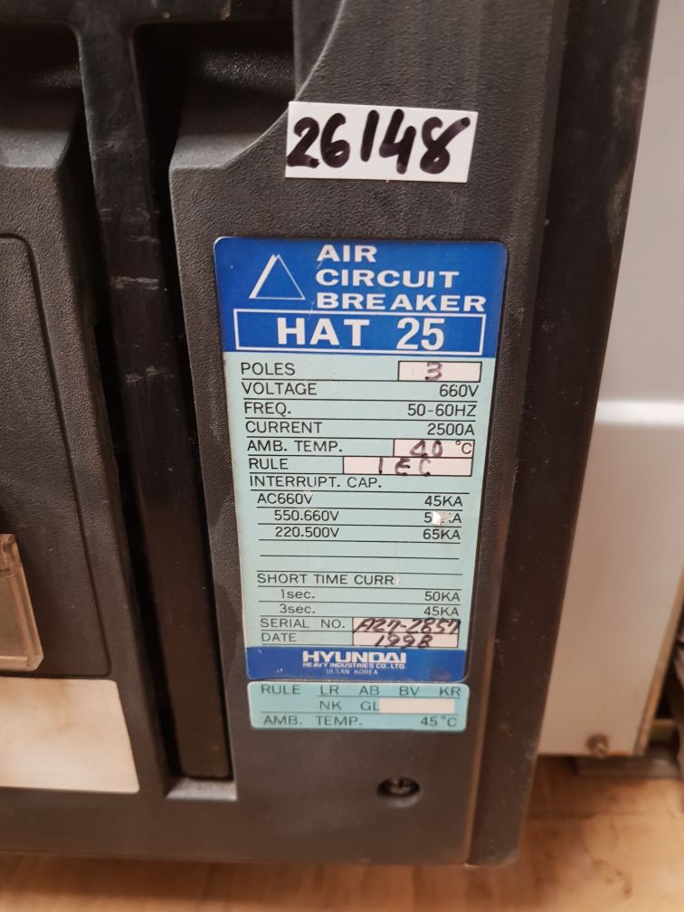 Hyundai hat 25 air circuit breaker Used