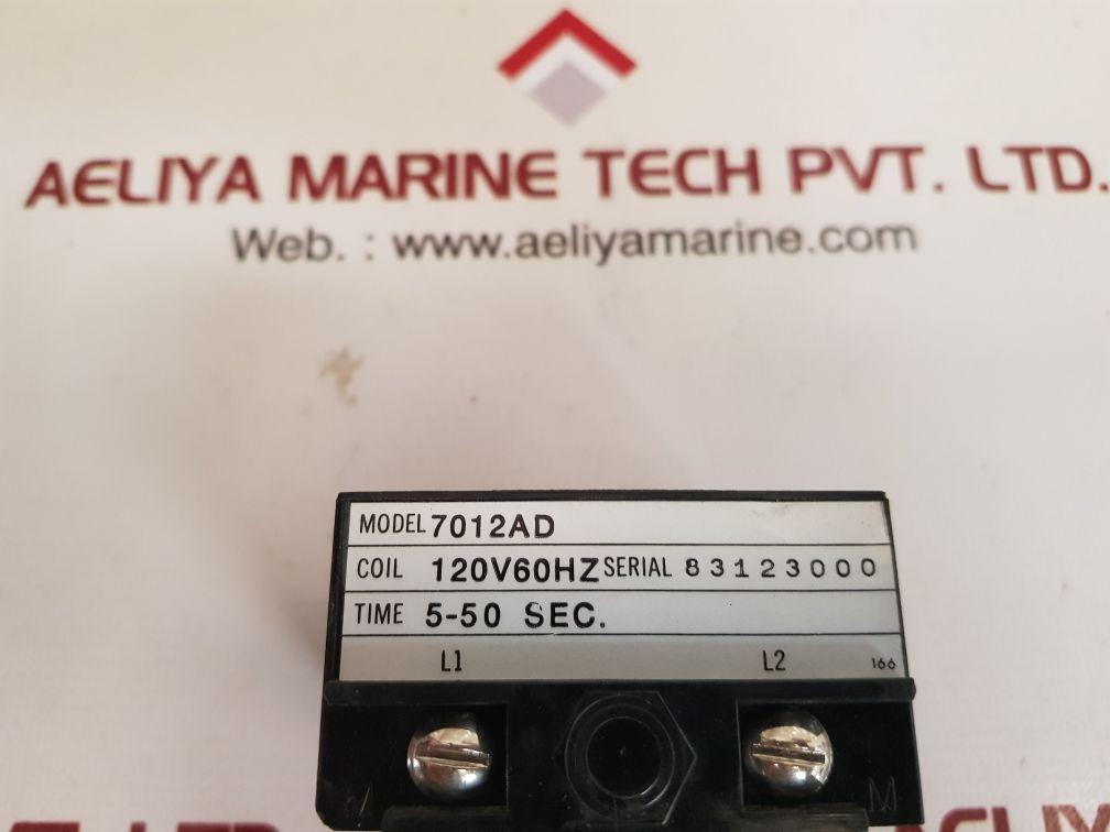 Agastat 7012ad timer relay coil 5-50 sec.