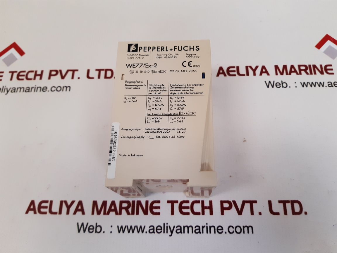 Pepperl+fuchs we77/ex-2 switching isolator New