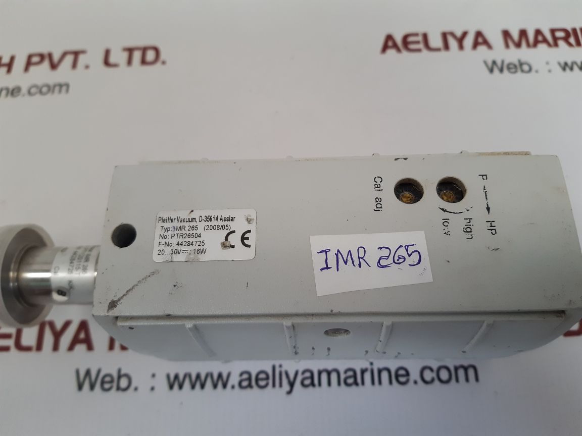 Pfeiffer vacuum imr 265 compact process ion gauge ptr26504
