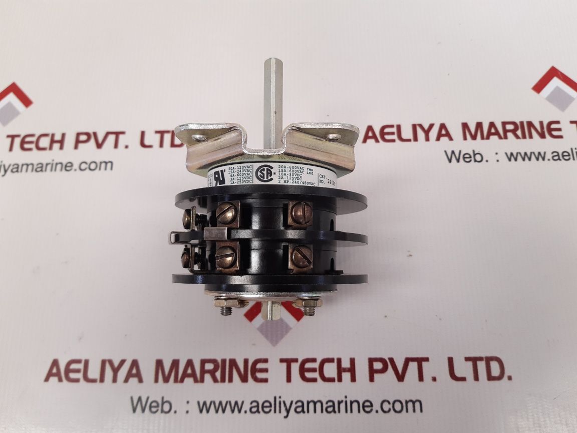 Electroswitch 2409c ammeter 3 position rotary switch