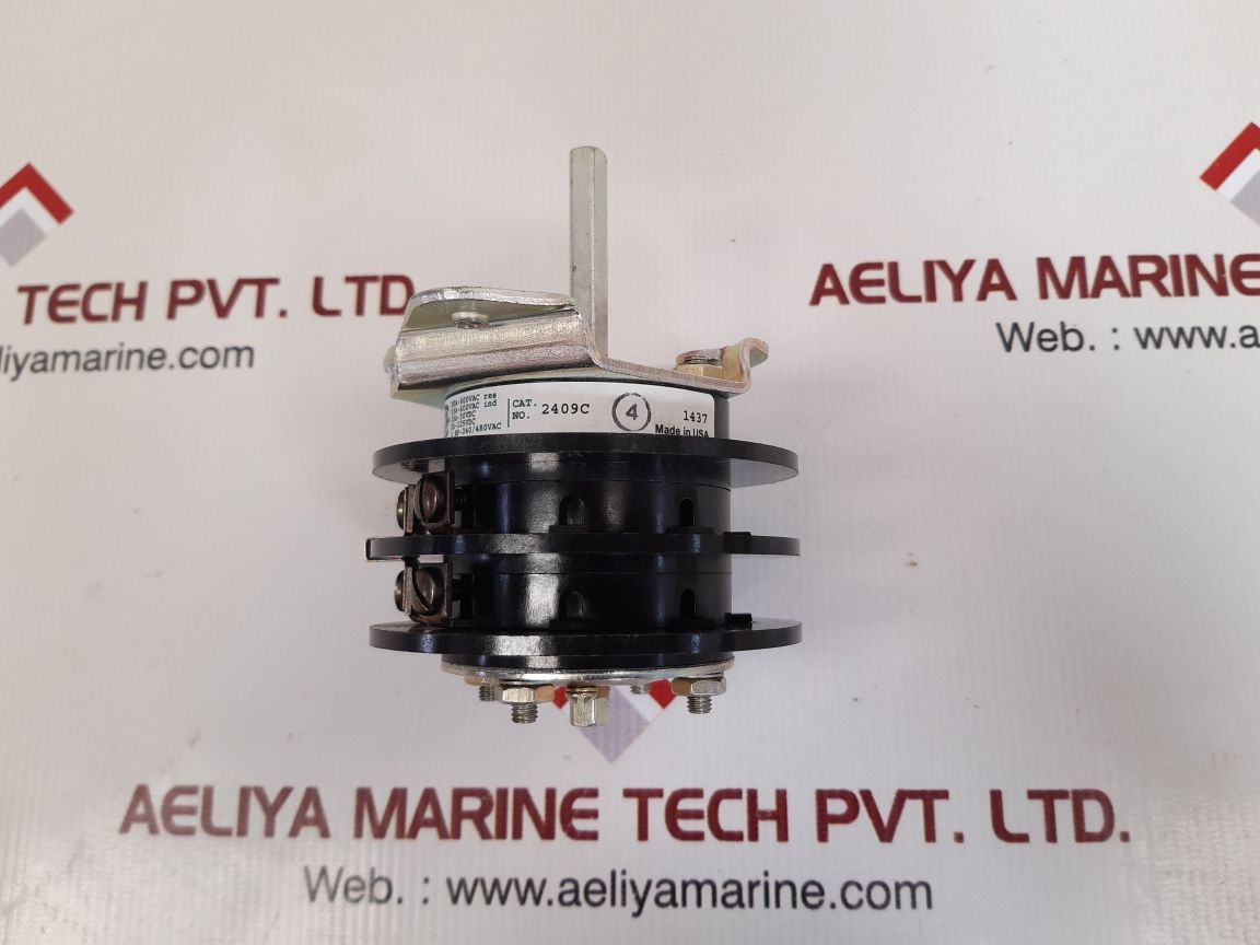 Electroswitch 2409c ammeter 3 position rotary switch